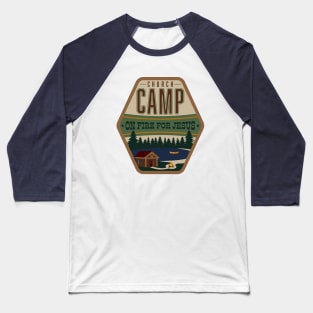 Church Camp - On Fire for Jesus Baseball T-Shirt